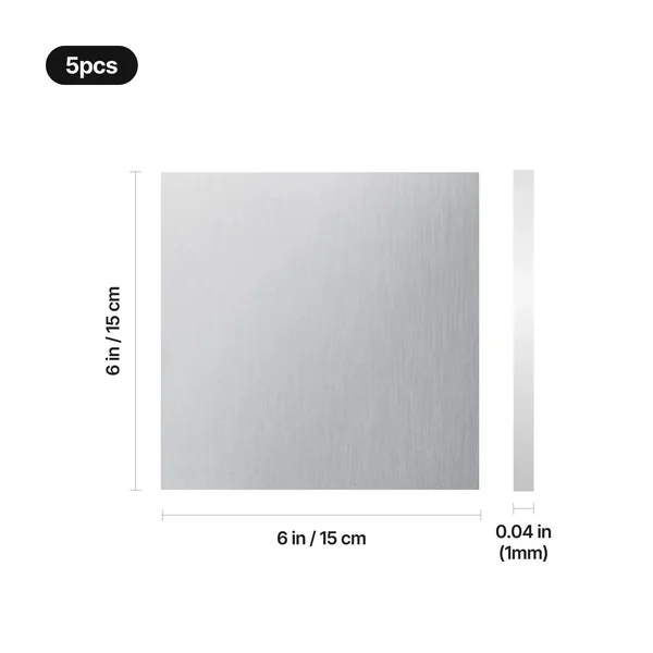 1,2mm Feuilles de titane de grade 1 (5 pcs)
