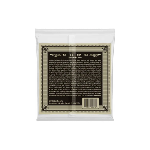 2070 ERNIE BALL - Jeu de corde pour basse acoustique - 45-55-80-95