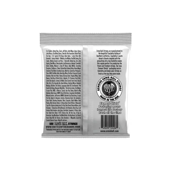 2406 ERNIE BALL - Jeu de cordes - Nylon noir-métal argenté