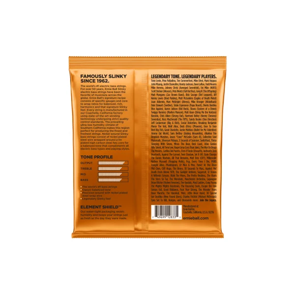 2833 ERNIE BALL - Jeu de cordes de basse - Hybrid slinky 45-65-85-105