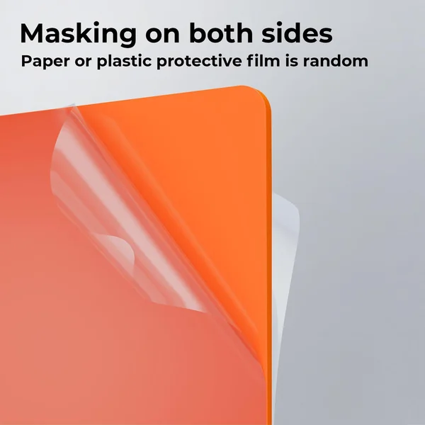 3mm Orange Opaque Glossy Acrylic Sheet (3pcs)