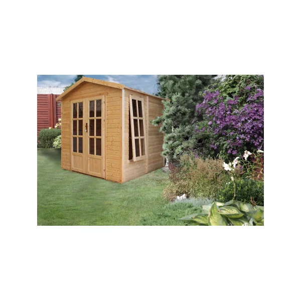 Abri de jardin 5,17m² Bois Massif Pin et Epicéa 16 mm et 18 mm avec Plancher