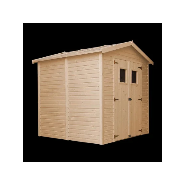 Abri de jardin 5,17m² Bois Massif Pin et Epicéa 17 mm