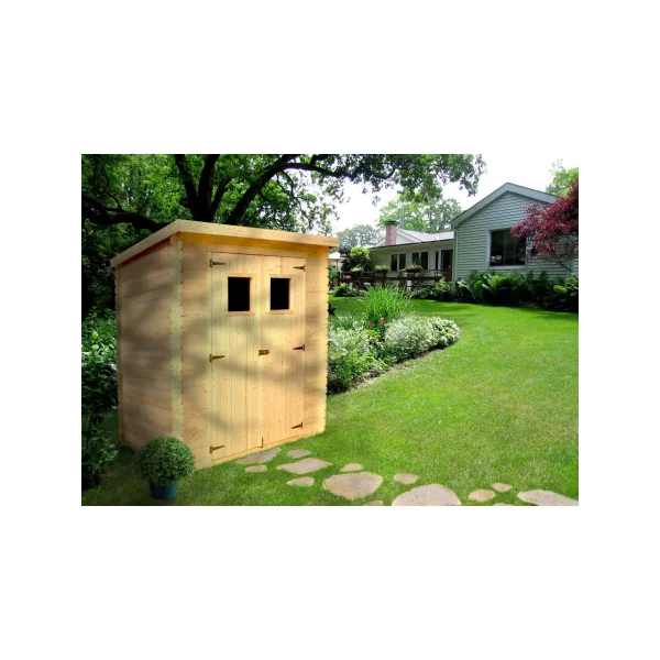 Abri de jardin Bois Massif 3,39m² Madrier 19 mm Monopente