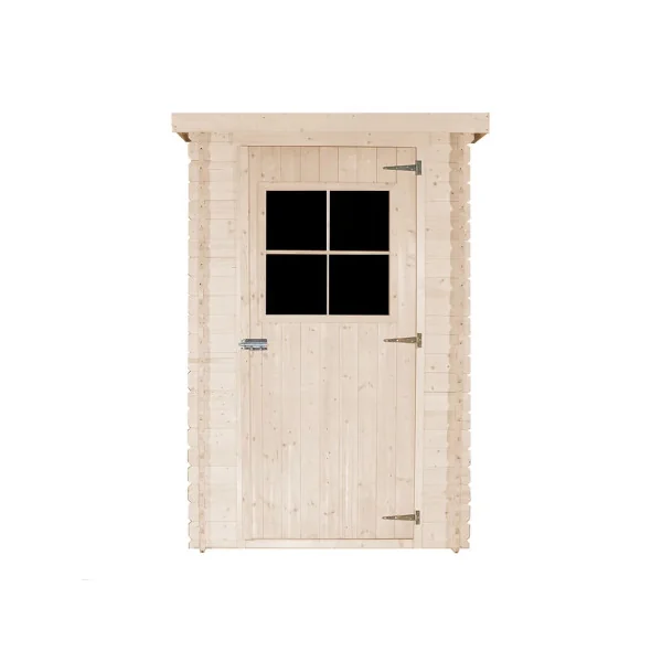 Abri de jardin Bois Massif 3,44m² Madrier 19 mm Monopente