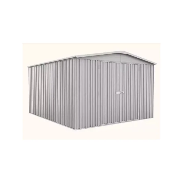 Abri de jardin en acier 10,90 m² + kit ancrage Abri jardin métallique Rangement bois Outillage jardin