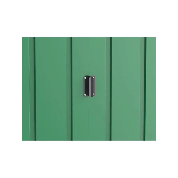 Abri de Jardin Métal Vert 9,69 m² + kit ancrage Abri Métallique Stockage Bois outillage