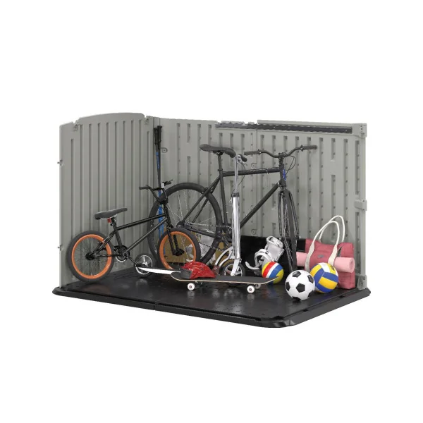 Abri Vélo Coffre de Jardin Polyéthylène 35 mm Coffre de Stockage Résine Coffre Extérieur en Résine