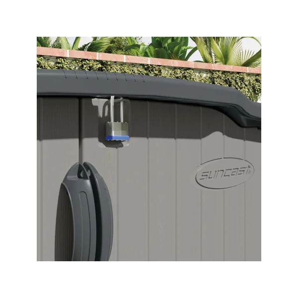 Abri Vélo Coffre de Jardin Polyéthylène 35 mm Coffre de Stockage Résine Coffre Extérieur en Résine