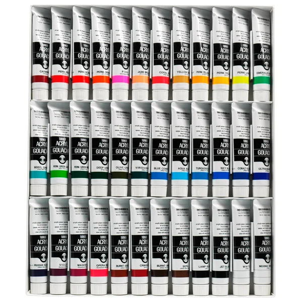Acryl Gouache extra-fine de Turner - Set basique de 36 tubes 20 ml