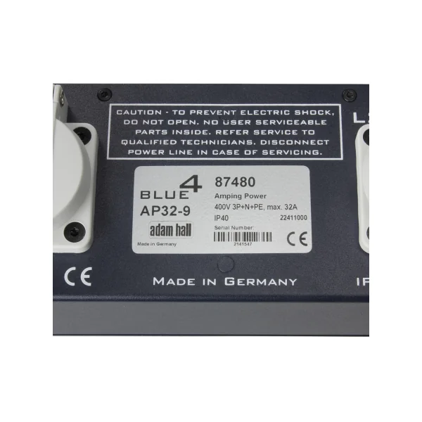 Adam Hall 19" Parts 87480 - Multiprise secteur Schuko 9 prises rackable 19", 2U
