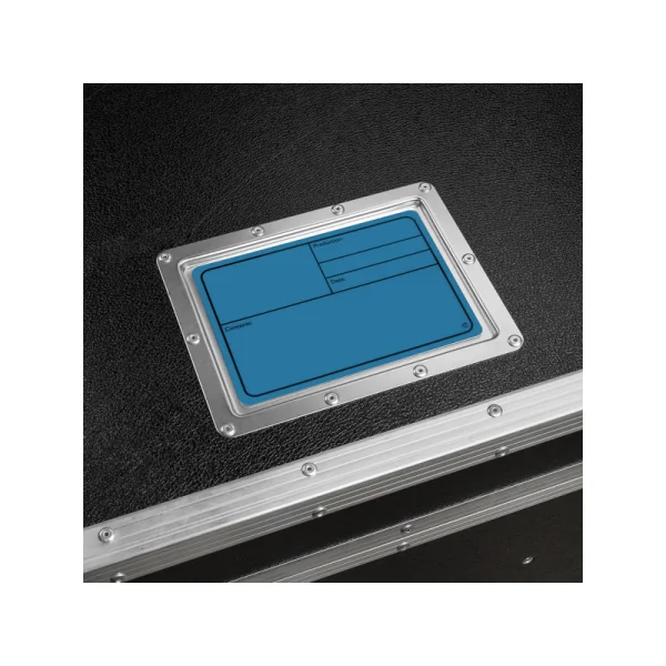 Adam Hall Hardware 88001 M BLUE - Plaque signalétique plastique, magnétique 177 x127 mm, bleu