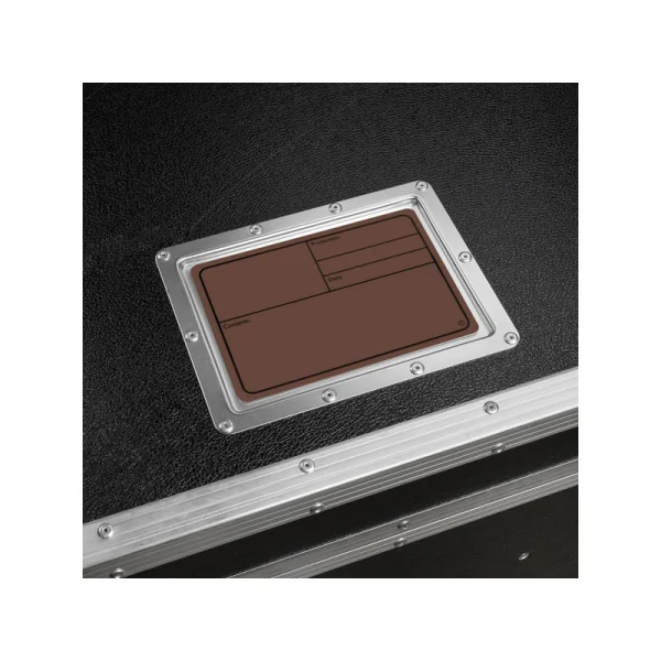 Adam Hall Hardware 88001 M BROWN - Plaque signalétique plastique, magnétique 177 x127 mm, marron