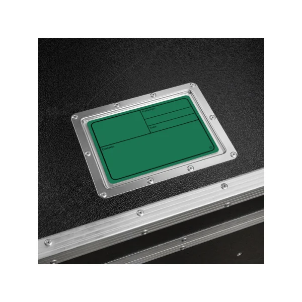 Adam Hall Hardware 88001 M GREEN - Plaque signalétique plastique, magnétique 177 x127 mm, vert