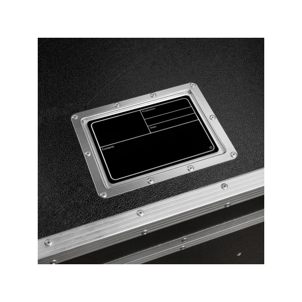 Adam Hall Hardware 88001 MBLK - Plaque signalétique plastique, magnétique 177 x127 mm, noir