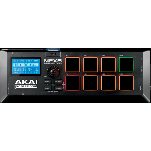 Akai Professional MPX8 - Sampler - Lecteur d'Échantillons Portable