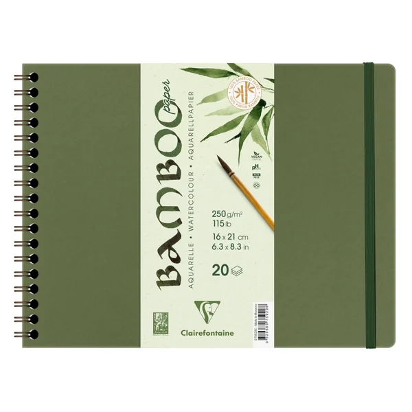 Album aquarelle Bamboo 250g/m² spiralé