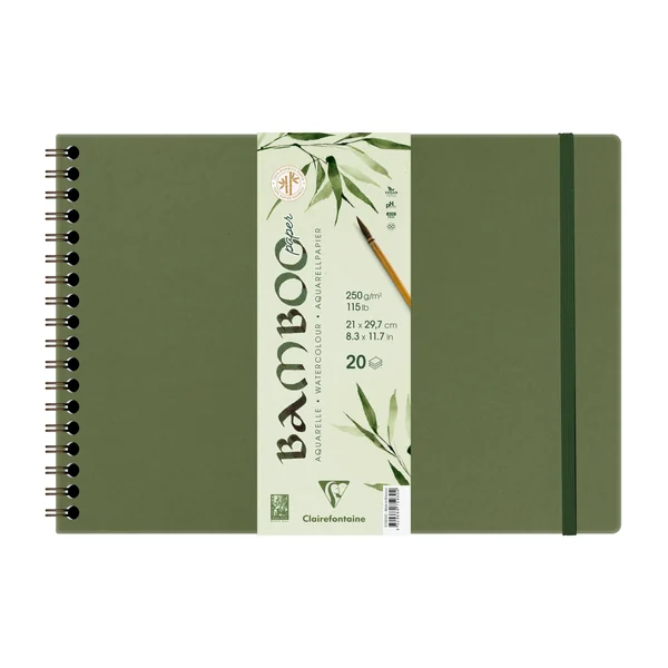 Album aquarelle Bamboo 250g/m² spiralé