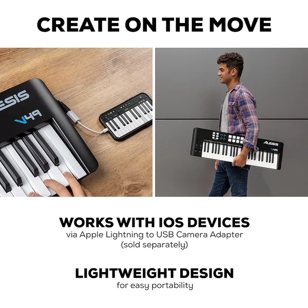 Alesis V49 MKII – Clavier Maître MIDI 49 Touches