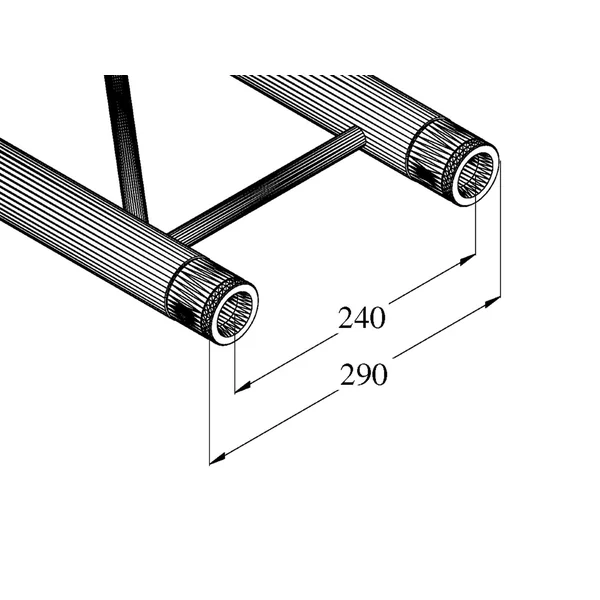 ALUTRUSS BILOCK BQ2-210 2-way Cross Beam