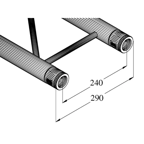 ALUTRUSS BILOCK BQ2-S210 2-way Cross Beam bk