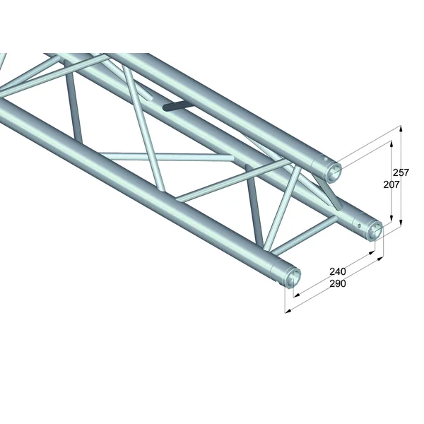 ALUTRUSS TRILOCK 6082-290 3-way Cross Beam