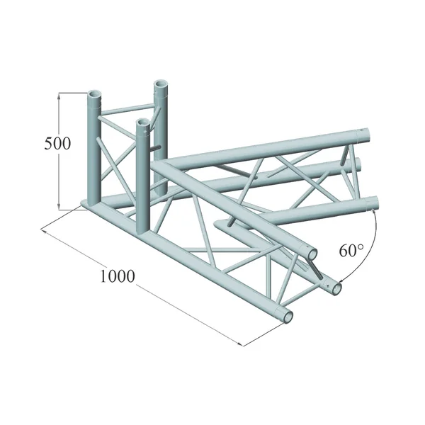 ALUTRUSS TRILOCK 6082AC-20-3 3-way Corner 60°