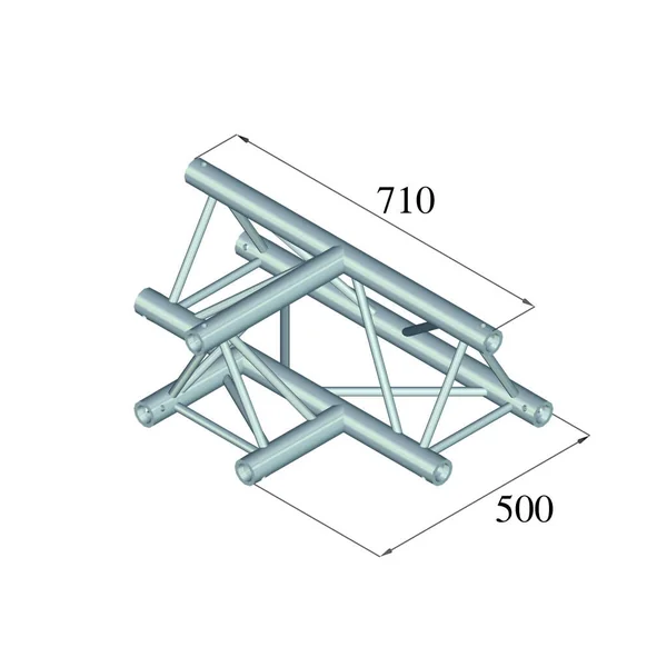 ALUTRUSS TRILOCK 6082AT-36 3-way T-Piece