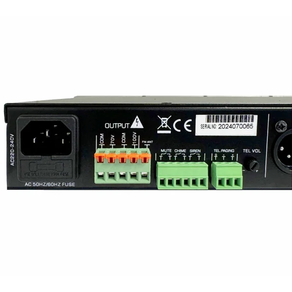 AM-120D Amplificateur mélangeur multimédia 120 Watts 100 V