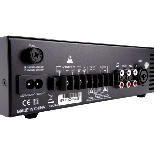 AM-40D Amplificateur mélangeur multimédia 40 Watts 100 V
