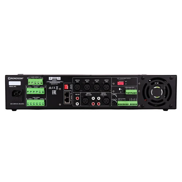 AM-6250DMT Amplificateur 6 Zones 240 Watts 100 V