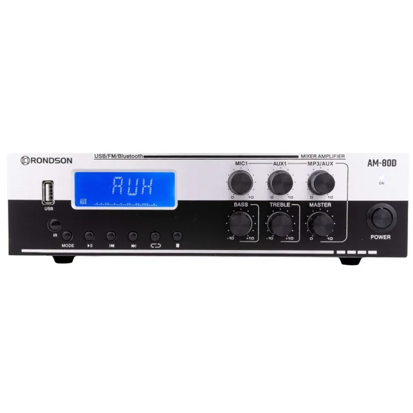 AM-80D Amplificateur mélangeur multimédia 80 Watts 100 V