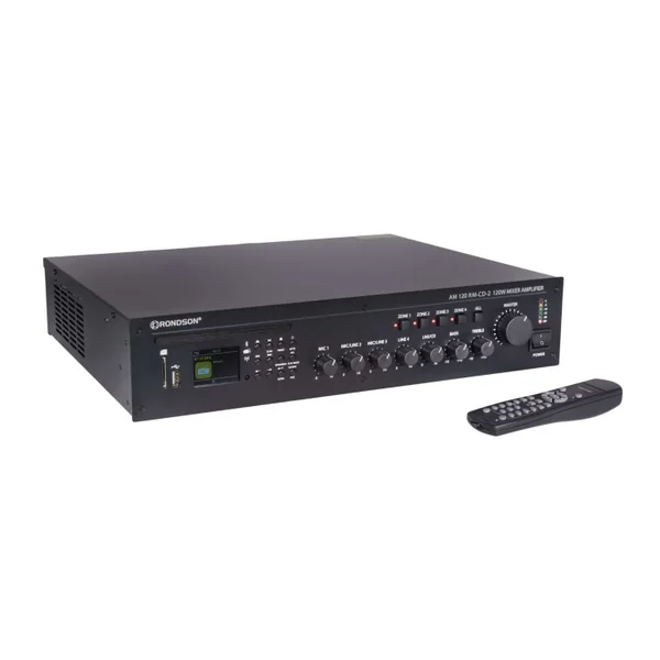 AM 120 RM-CD-2 Amplificateur mélangeur 4 Zones 120 Watts 100 V