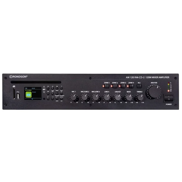 AM 120 RM-CD-2 Amplificateur mélangeur 4 Zones 120 Watts 100 V
