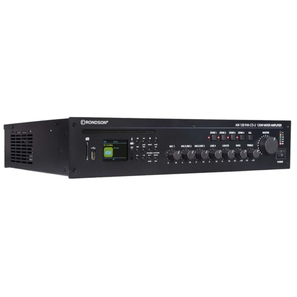 AM 120 RM-CD-2 Amplificateur mélangeur 4 Zones 120 Watts 100 V