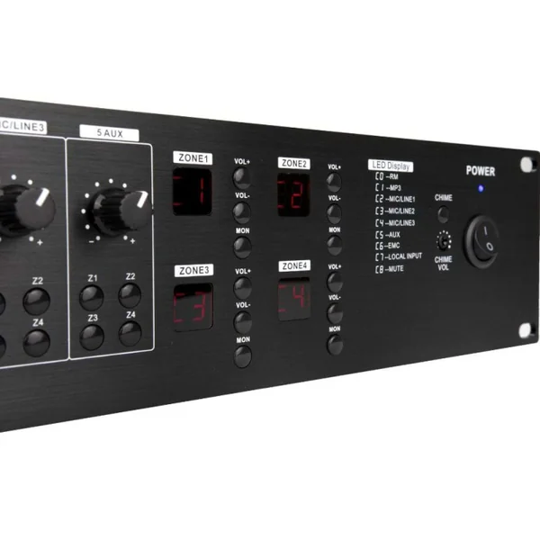 AMX-4120 Amplificateur 4 Zones 4 x 120 Watts 100 V