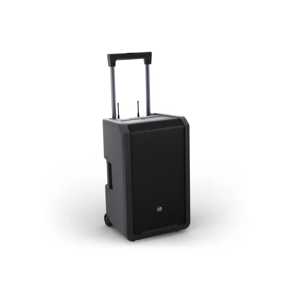 ANNY® 12 HHD2 B5 LD Systems - Enceinte autonome 12″ portable Bluetooth® sur batterie avec mixage et 2 micros main sans fil