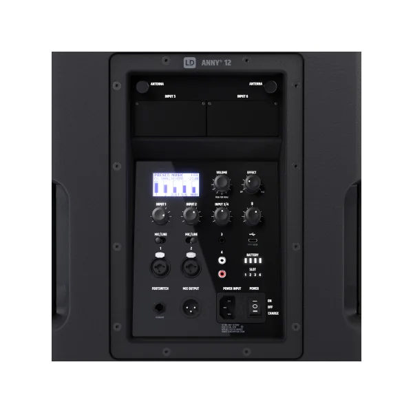 ANNY® 12 LD Systems - Enceinte autonome 12″ portable Bluetooth® sur batterie avec mixage