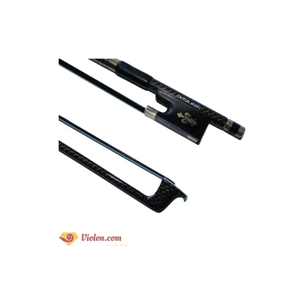 Archet violon Crystal carbone 4/4 crin noir