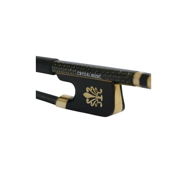 Archet Violon Crystal Carbone 4/4 Crin Noir Doré