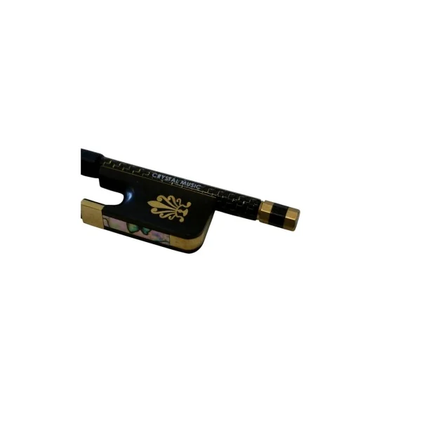 Archet Violon Crystal Carbone 4/4 Crin Noir Doré