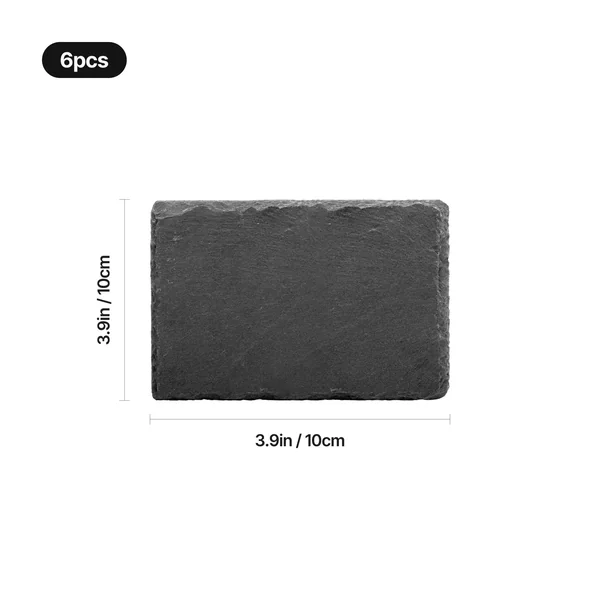Ardoise rectangulaire vierge (6 pcs)