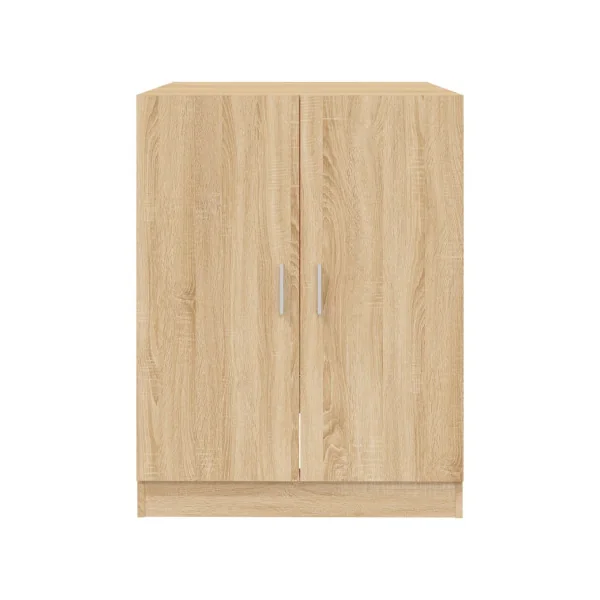 Armoire Lave Linge Meuble pour Machine à Laver Chêne Rangement Salle de Bain