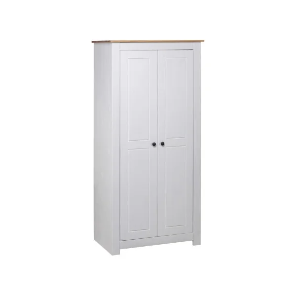 Armoire Pin Massif Bois Blanche Portes Dressing Armoire Chambre Garde Robe