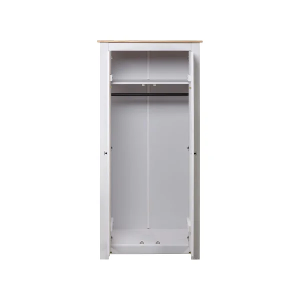 Armoire Pin Massif Bois Blanche Portes Dressing Armoire Chambre Garde Robe
