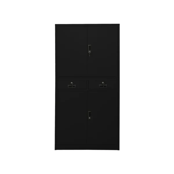 Armoire Professionnel de Bureau Acier Noir Armoire Métallique