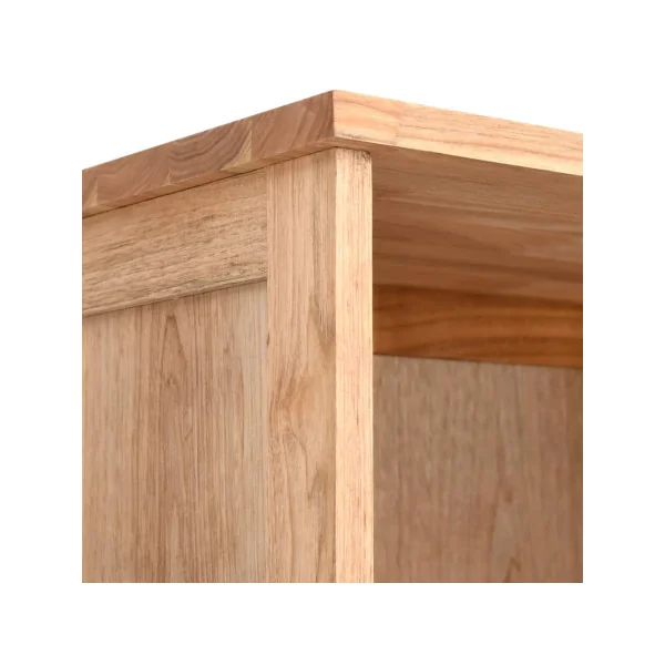 Armoire Salle de Bain Haute Bois Massif Noyer Colonne Salle de Bain 1 Placard 1 Tiroir