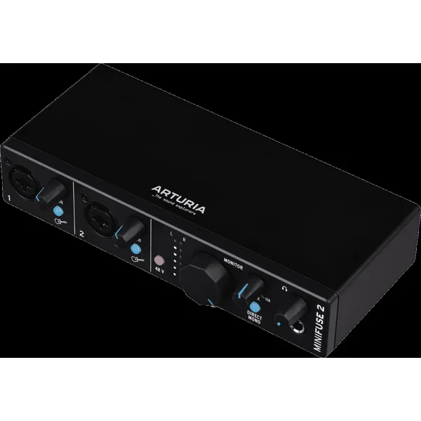 Arturia MiniFuse 2 Noire - Interface Audio USB 2 Canaux avec MIDI