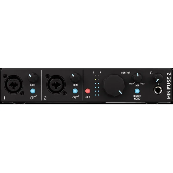 Arturia MiniFuse 2 Noire - Interface Audio USB 2 Canaux avec MIDI