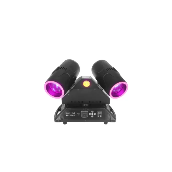 ASTERO-X J.Collyns - Lyre Double 4x80W 2 Faces RGBW Effets Stroboscopiques